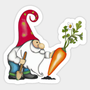 Carot Gnome Sticker